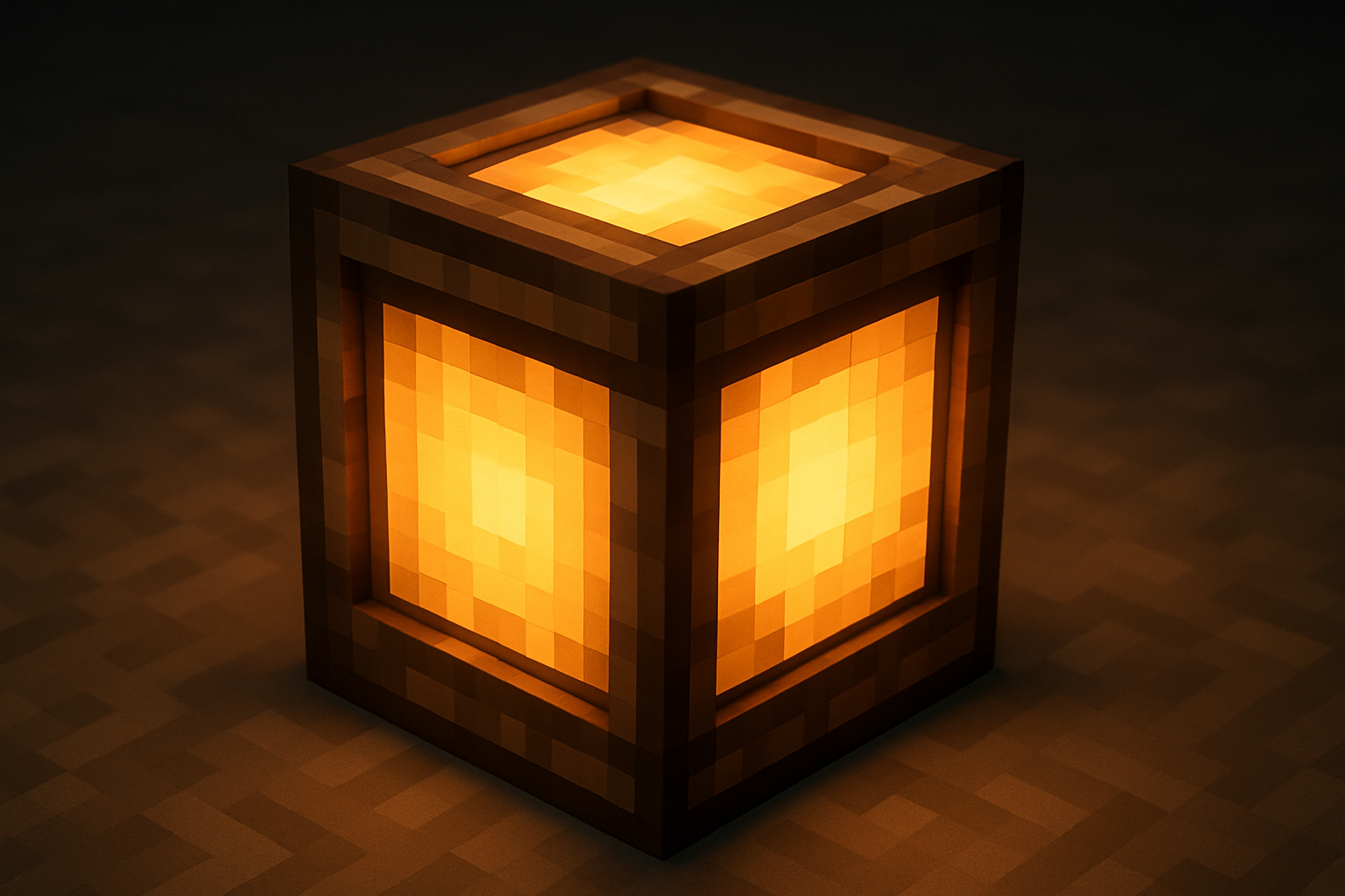 lampara de minecraft
